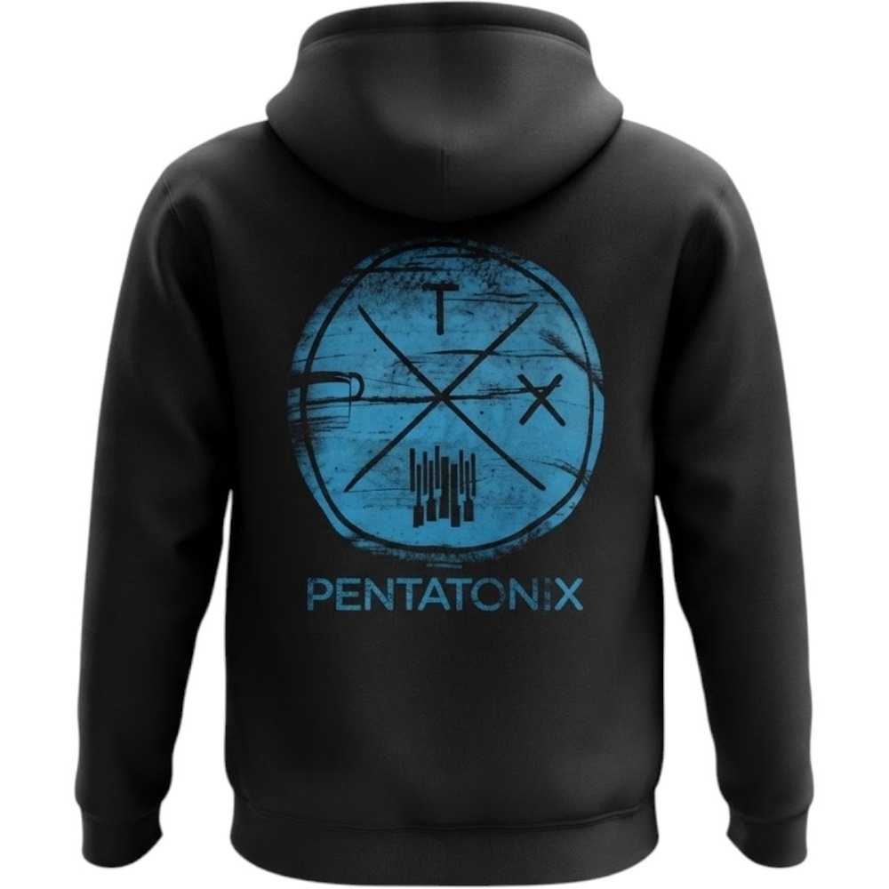 Pentatonix PTX Band Merch Full Zip Hoodie Black Blue Graphic Mens Large